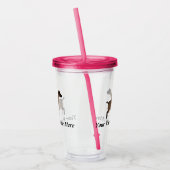 Gepersonaliseerd Oberhasli Dairy Goat Acryl Drinkbeker (Links)