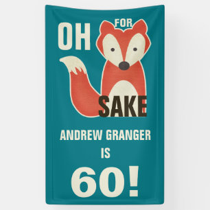 Gepersonaliseerd Oh, voor Fox Sake elke zondag Spandoek