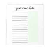 Gepersonaliseerd om de Blocnote van de Lijst te do (Voorkant)