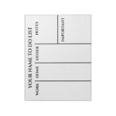 Gepersonaliseerd om de Blocnote van de Lijst te do (Gedraaid)