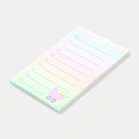 Gepersonaliseerd om Lijst & Baby Stroller Post-it  Post-it® Notes (Schuin)