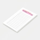 Gepersonaliseerd om lijst checklist waterverf te d post-it® notes (Schuin)