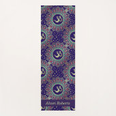 Gepersonaliseerd OM symbool Goud Blauw Rood Mandal Yogamat (Voorkant)