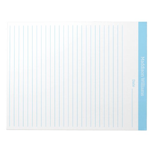 Gepersonaliseerd om te doen Lijst Custom Planner B Notitieblok (Voorkant)