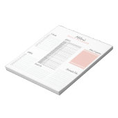 Gepersonaliseerd om te doen lijst schema dagelijks notitieblok (Gedraaid)