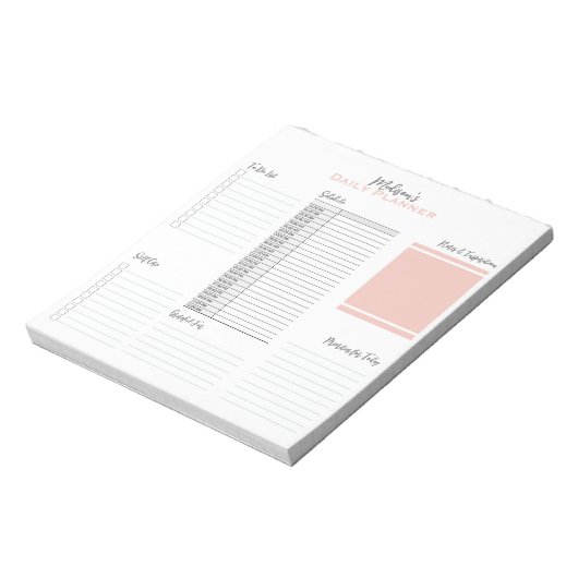 Gepersonaliseerd om te doen lijst schema dagelijks notitieblok (Gedraaid)