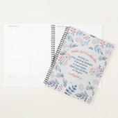 Gepersonaliseerd Oma Gedicht Blauwe Grijze Roos Planner (Display)