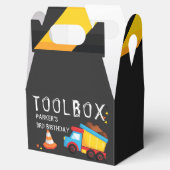 Gepersonaliseerd onder constructie toolbox bedankdoosjes (Geopend)