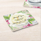 gepersonaliseerd onderzetter voor de bruiloft van (Schuin)