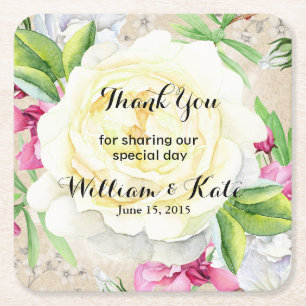 gepersonaliseerd onderzetter voor de bruiloft van