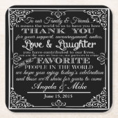 gepersonaliseerd onderzetter voor de bruiloft van  (Voorkant)