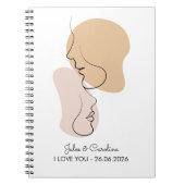 Gepersonaliseerd, One Line, Liefde, Boho, Arabisch Notitieboek (Voorkant)