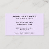 Gepersonaliseerd ontwerp uw eigen Visitekaartje (Achterkant)