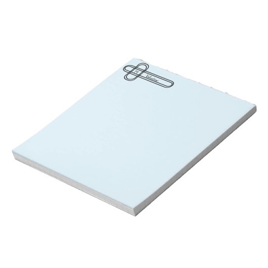 Gepersonaliseerd ontwerp van afgeronde vierkanten notitieblok (Gedraaid)