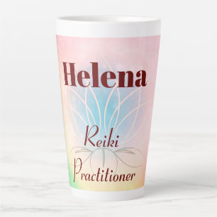  gepersonaliseerd ontwerp van Reiki Practitioner Latte Mok