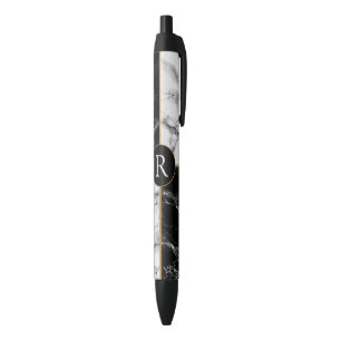 Gepersonaliseerd ontwerp van uw briefpen marmer blauwe inkt pen