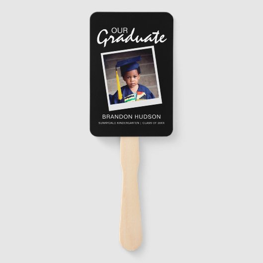 Gepersonaliseerd onze Afstuderen | Foto Afstuderen Handwaaier (Achterkant)