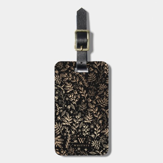Gepersonaliseerd | Oogstbloemen Bagagelabel (Voorkant verticaal)