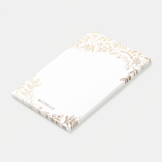 Gepersonaliseerd | Oogstbloemen Post-it® Notes (Schuin)