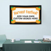 Gepersonaliseerd oogstfeest spandoek (Beurs)