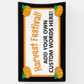 Gepersonaliseerd oogstfeest spandoek (Verticaal)