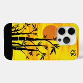 Gepersonaliseerd oosterse zonnebank Bamboo Case-Mate iPhone Case (Achterkant (horizontaal))