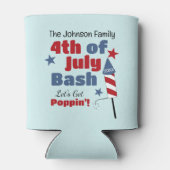 Gepersonaliseerd op 4 juli Koelbox Blikjeskoeler (Achterkant)