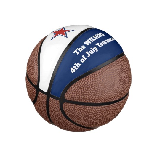 Gepersonaliseerd op 4 juli/Red Star Basketbal (Schuin)