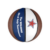 Gepersonaliseerd op 4 juli/Red Star Basketbal (Verticaal)