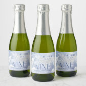 Gepersonaliseerd op Cloud Nine 9 Pampas Vrijgezell Sparkling Wijnetiket (Flessen)