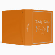 Gepersonaliseerd Oranje script recept