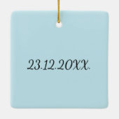 Gepersonaliseerd Ornament met Schattigee cadeauill (Achterkant)