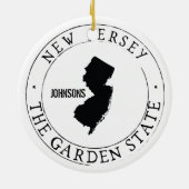 Gepersonaliseerd Ornament New Jersey (Achterkant)