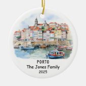 Gepersonaliseerd Ornament Porto, Portugal (Voorkant)