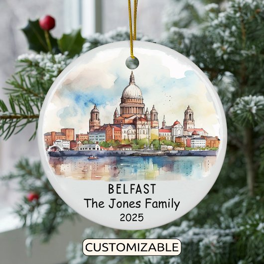 Gepersonaliseerd Ornament van Belfast, Ierland