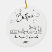 Gepersonaliseerd Ornament van Belfast, Noord-Ierla (Voorkant)