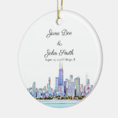 Gepersonaliseerd Ornament van de Veldlijn van Chic (Links)