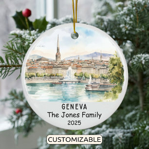Gepersonaliseerd Ornament van Genève, Zwitserland