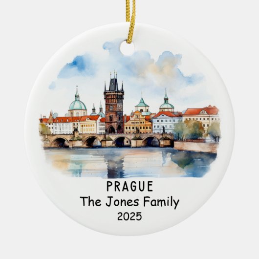 Gepersonaliseerd Ornament van Praag, Tsjechië (Voorkant)