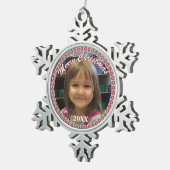 Gepersonaliseerd Ornament voor kerstsnowflake (Rechts)