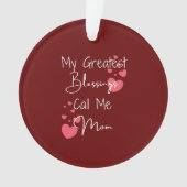 Gepersonaliseerd Ornament voor Mam Mijn Grootste Z (voorkant)