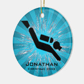 Gepersonaliseerd Ornament voor scuba-duiken (Links)