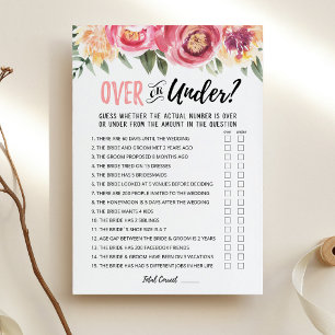 Gepersonaliseerd Over of Onder Vrijgezellenfeest s Kaart