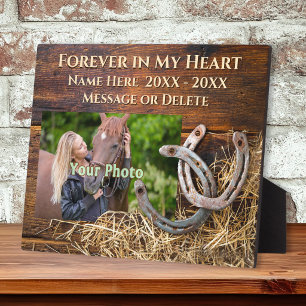 Gepersonaliseerd, Paard Herdenkingsplaque, FOTO, N Fotoplaat
