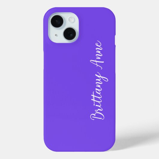 Gepersonaliseerd Paars Case-Mate iPhone Case (Achterkant)