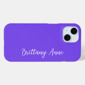 Gepersonaliseerd Paars Case-Mate iPhone Case (Achterkant (horizontaal))