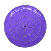 Gepersonaliseerd Paars Dartbord (Voorkant)