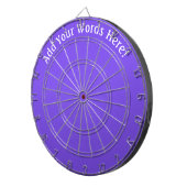 Gepersonaliseerd Paars Dartbord (Voorkant Rechts)