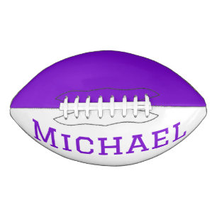 Gepersonaliseerd Paars en wit Football
