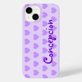 Gepersonaliseerd Paars hematroon Case-Mate iPhone Case (Achterkant)